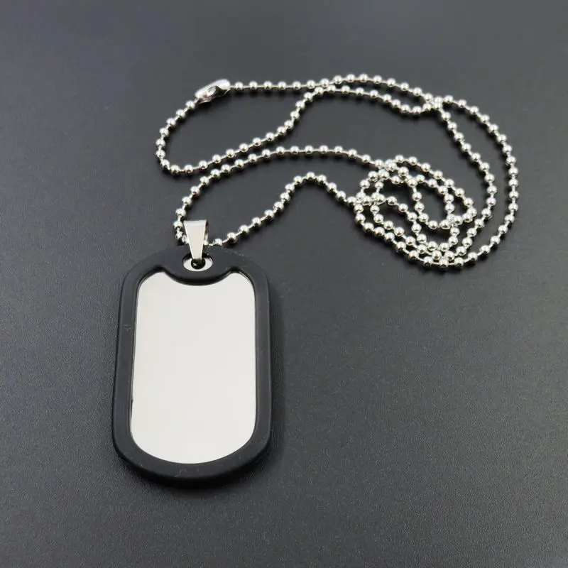 Халамака проба ювелирных изделий из нержавеющей стали Dogtags с ножнами Глушитель