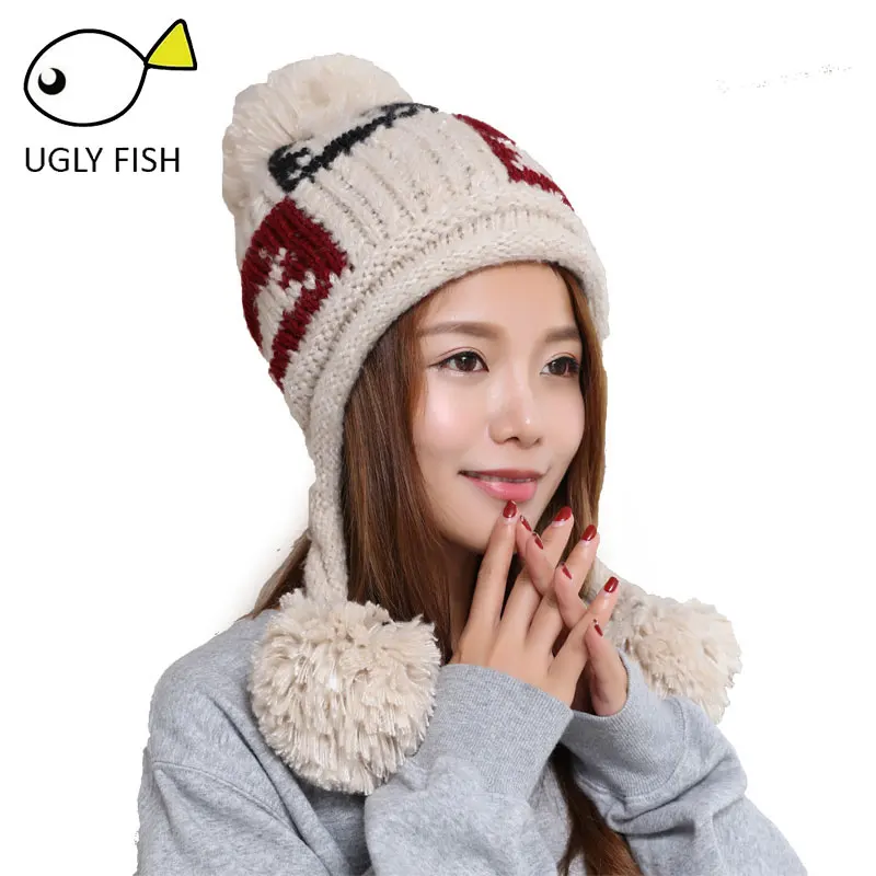 Skullies beanies Зимние шапки для женщин зимняя шапка вязаная шапка женская розовая однотонная акриловая зимняя шапка с косой со звездами