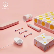 SOOCAS X5 brosse à dents électrique Xiaomi Mijia brosse à dents à ultrasons mise à niveau adulte USB Rechargeable 12 Modes propres avec têtes de brosse(China)
