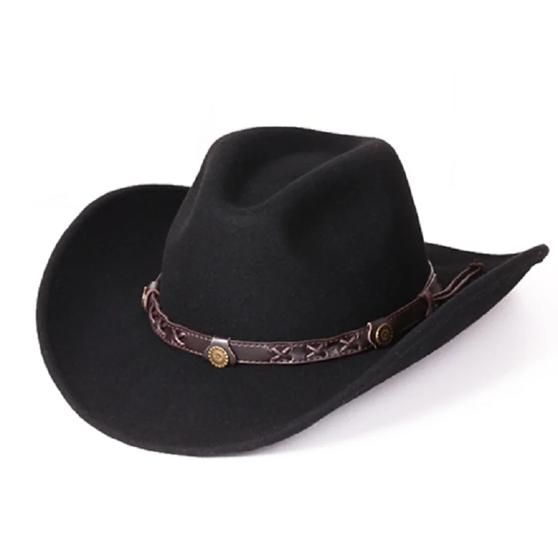 YLY Womens Fashion Decoration Equestrian Hat Comfort Dakota Crushable Wool Felt Western Cowboy Casual Hat YLY Womens Fashion Decoration Equestrian Hat Comfort Dakota Crushable Wool Felt Western Cowboy Casual Hat