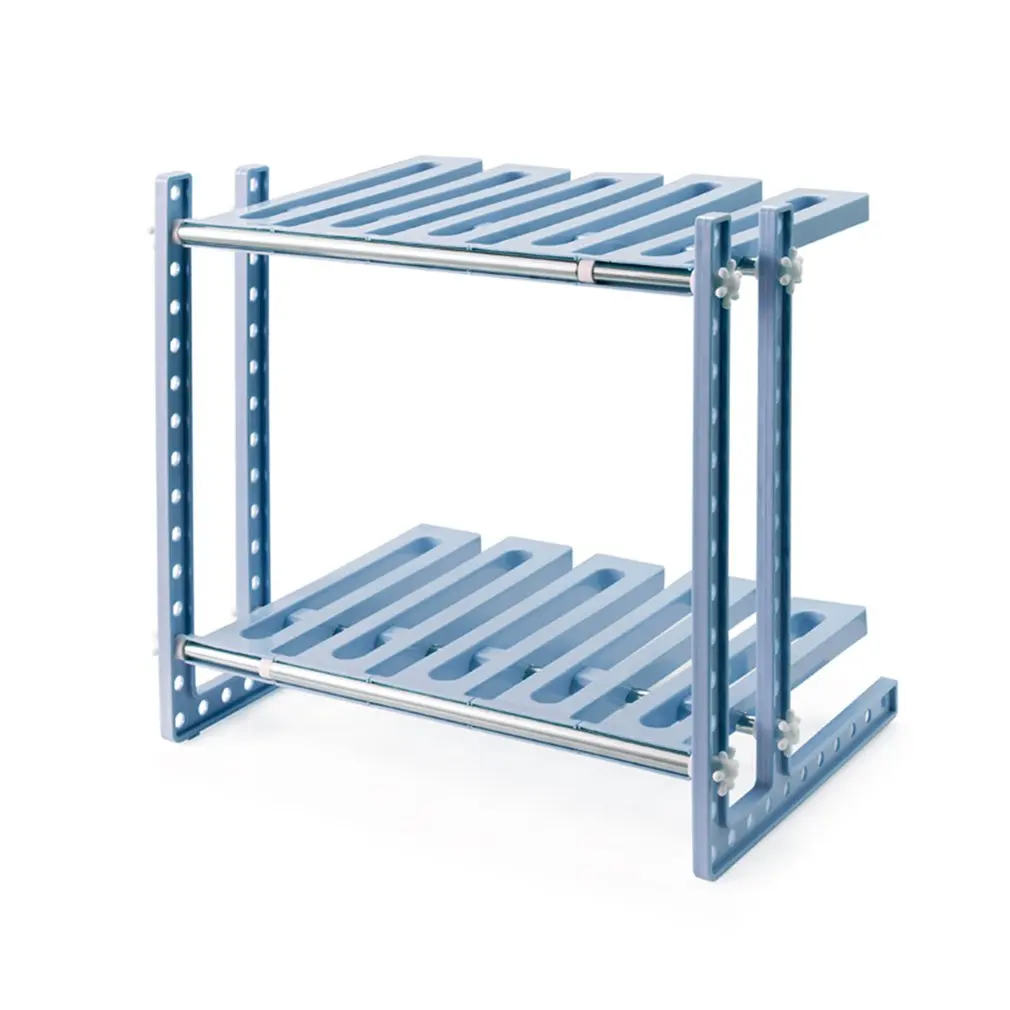 

Telescopic Expandable Kitchen Storage Rack Multi-Functional Lower Sink Organizer Storage Shelf Cabinet