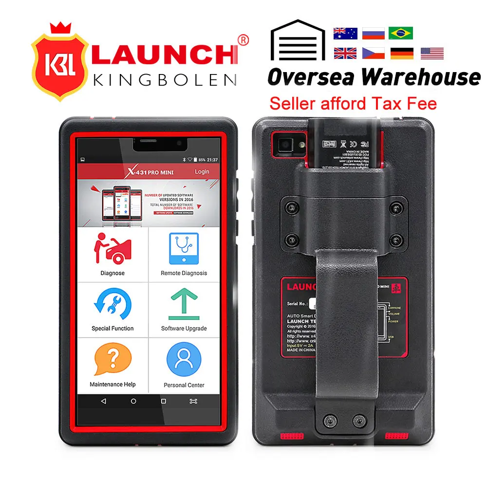 

Launch X431 Pro Mini Auto Diagnostic Tool Support WiFi/Bluetooth Full Systems Mini Launch X431 pro mini 2 years free update