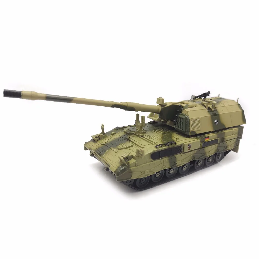 1: 72 Масштаб литой под давлением металлический военный танк модели Panzer Haubitze PzH-2000 самоходная артерия литой армейский Танк модель игрушки