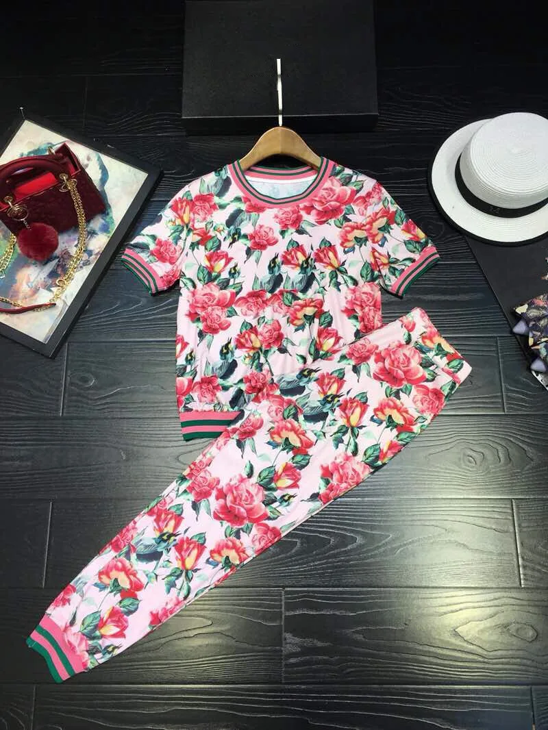 

Fashion women's Sets 2019 Runway Luxury famous Brand European Design party style women's Clothing WD03740