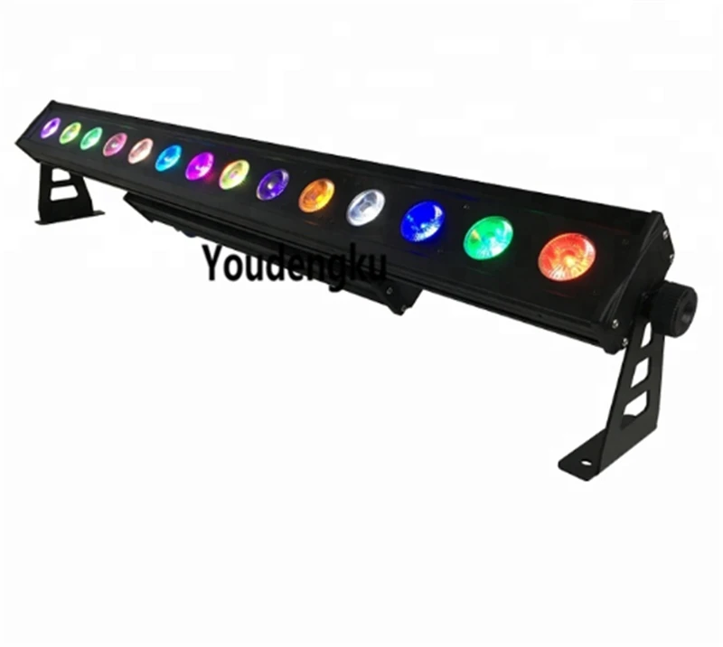 

6pcs Outdoor IP65 14x18W RGBWA UV 6in1 LED wall wash light linear bar waterproof wall washer light DMX512 city color