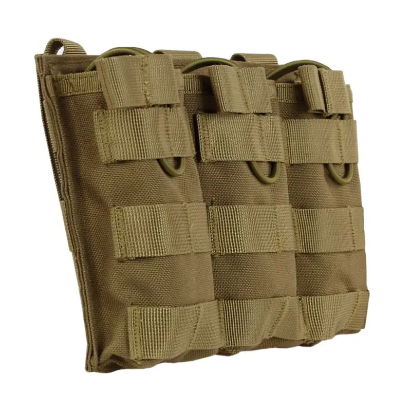 Тактический MOLLE тройной Открытый Топ подсумок быстро AK AR M4 FAMAS Mag Pouch 1000D нейлоновый военный пейнтбольное оборудование