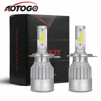 

2Pcs Car Lights Bulbs LED H4 H7 9003 HB2 H11 LED H1 H3 H8 H9 880 9005 9006 H13 9004 9007 Auto Headlights