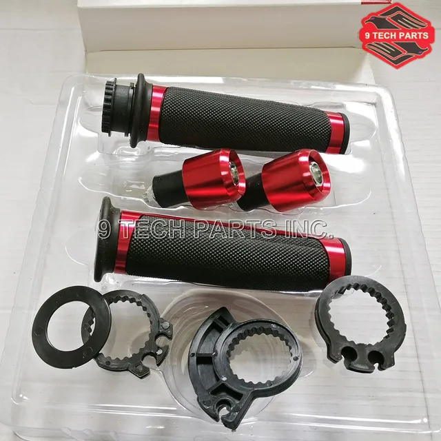 US $8.38 CNC Motorcycle Handle bar CAPS  Handlebar Grip Kit Universal 78 22MM Scooter ATV Street  Racin