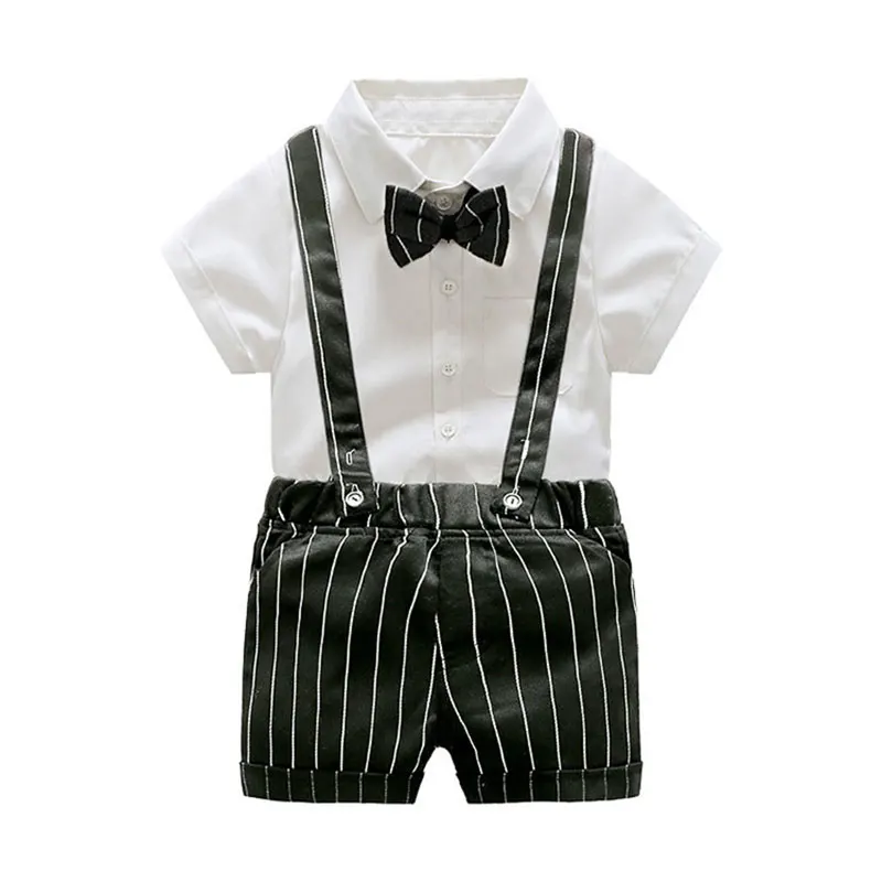 2017 Newborn Baby Boy Cotton Formal Clothing Sets Fashion Suits for