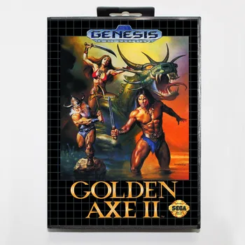 

New 16 bit MD game card - golden axe II with Retail box For Sega genesis system