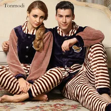 Пара, зимняя одежда для сна Love и длинных штанов, Для мужчин Для женщин кардиган из бархата кораллового цвета, пижамы со шляпой Для женщин сна парные наручные часы из лаунж-Пижама комплект