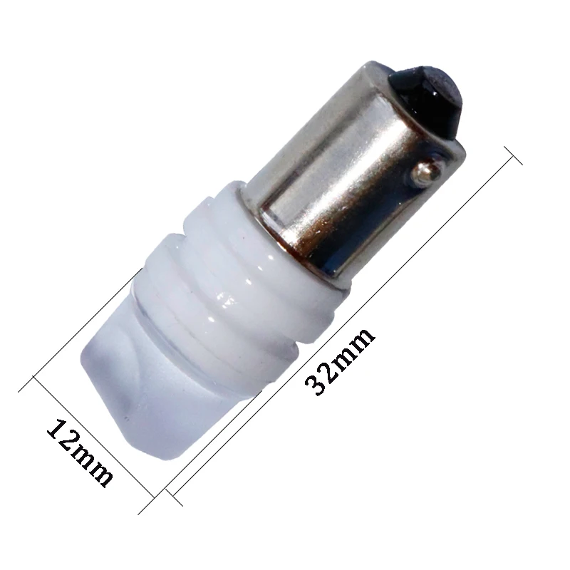 100 шт. BA9S Керамика 3D 3 SMD 2835 Светодиодный T4W H6W клиновые лампы авто Интерьер габаритный фонарь светодиодный лампы свет номерного знака 12 V