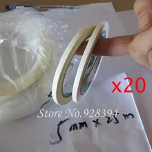 20X 5 мм* 25 м кремово-белый малярный скотч хорошо подходит для лака для ногтей Живопись украшения