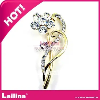 

New style pearls pin costume rhinestone brooch