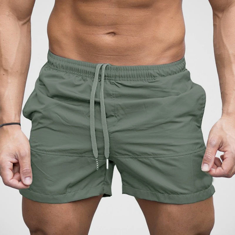 Мужские Шорты повседневные летние пляжные короткие брюки мужские спортивные брюки фитнес-Тренировка Шорты мужские однотонные карманные