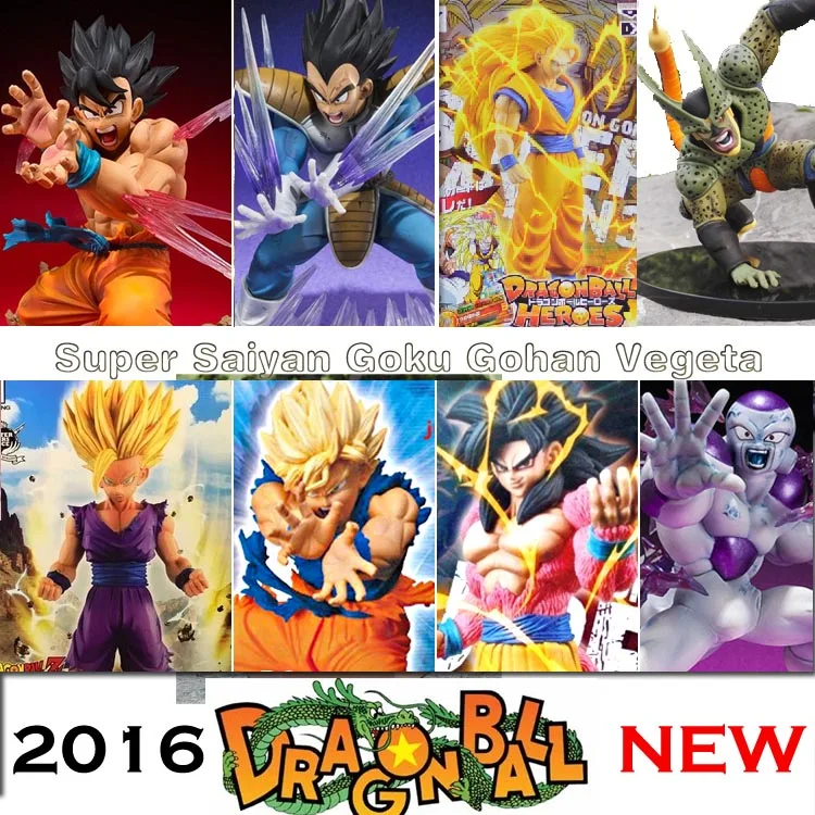 Аниме Dragon Ball Z Super Saiyan 4 Son Goku Vegeta 3 ПВХ фигурка dbz Raditz Gohan модель игрушки сотовый Buu