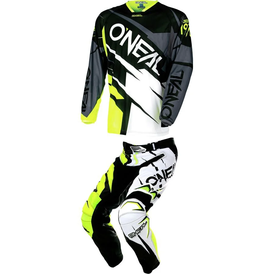 

New Motocross Element Racewear Blue & Yellow Jersey/ Pant Combo Racing Gear