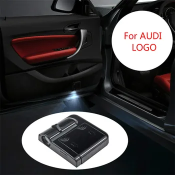 

2x Car Door LED Welcome Logo Shadow Light Projector For audi a4 a5 a6 b5 b6 b7 q3 q5 q7 rs quattro s line c5 c6 tt sline a3 a7