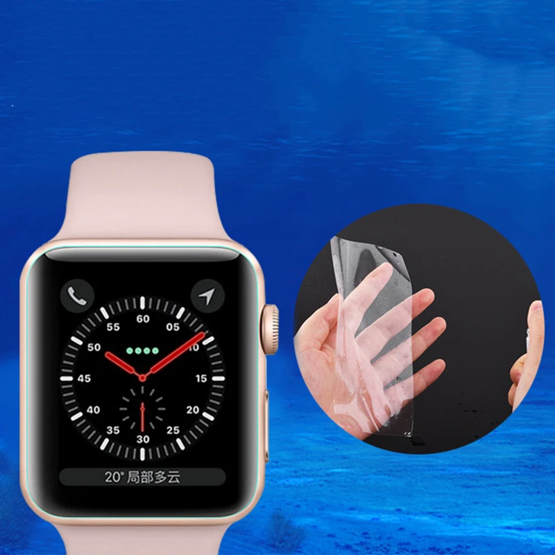 2.5D Гидрогелевая пленка для Apple Watch 38 мм 42 серия 4 3 2 1 Защитная экрана Защита от