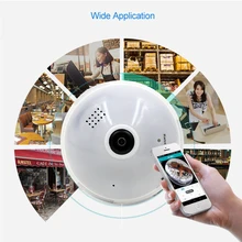 

Rikovos LED Bulb Light IP Camera 1.3MP 360 Video Surveillance Security Camera Wifi Wireless Smart House Baby Monitor CCTV Camera