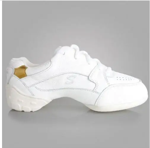 White Black Leather Dance Shoes Sneakers for Woman Sports Practice Shoes Modern Dance Jazz dance shoes