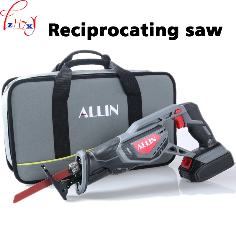 

Rechargeable reciprocating saw portable household electric small wood/metal/plastic cutting reciprocating saw 20V 3000mAh 1PC