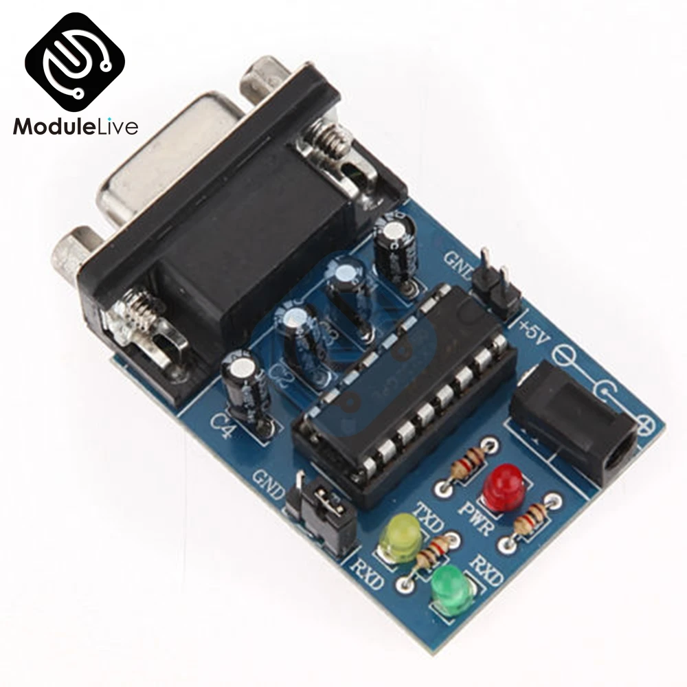 Плата модуля преобразователя RS232 в TTL COM серийный MAX232 MAX232CPE чип передачи ATMEGA16