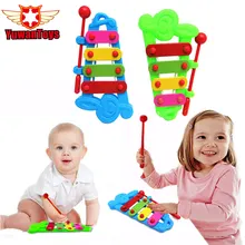 2017New Best Sale Baby Child Kid 4 Note Hand knock piano Musical Instrument Toys Wisdom Development
