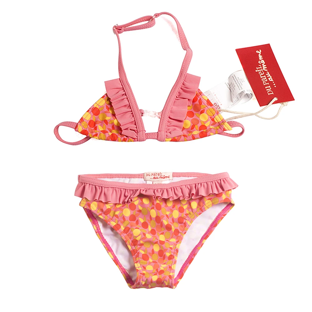 

New 2018 Girls Two-Pieces Swimsuits Lovely Biquini Infantil Children Beach Wear Girls Cute Swimsuits Bikini Sets Girl G47-K563