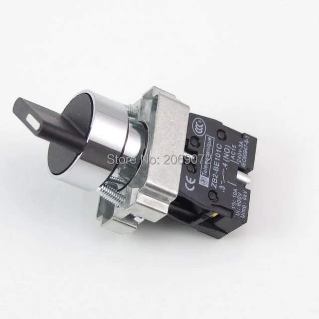 

5pcs/Lot 2 Position 1 NO Maintained Select Selector Switch BD21 Replaces Tele Schneider