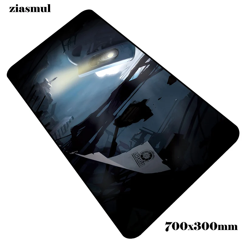 Size 700x300x2mm Portal 2 padmouse 700x300x2 мм игровой коврик для мыши объемный рисунок коврик для мыши геймер компьютерный стол популярный коврик notbook mousemate pc - Цвет: Size 700x300x2mm