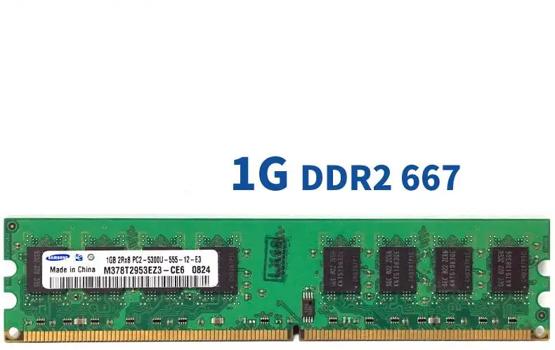 سامسونج 1 GB 2 GB سطح المكتب DDR2 PC2 الذاكرة 667 800 MHZ 667 MHZ 800 MHZ وحدة 1G 2G 5300 6400 RAM 5300U 6400U الكمبيوتر الذاكرة