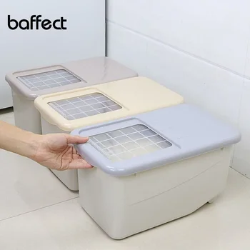 

6.5KG/10KG Kitchen Grain Rice Container Moisture Food Vegetables Stockholders Boxed Rice Storage Box Kitchen Plastic Rice Box