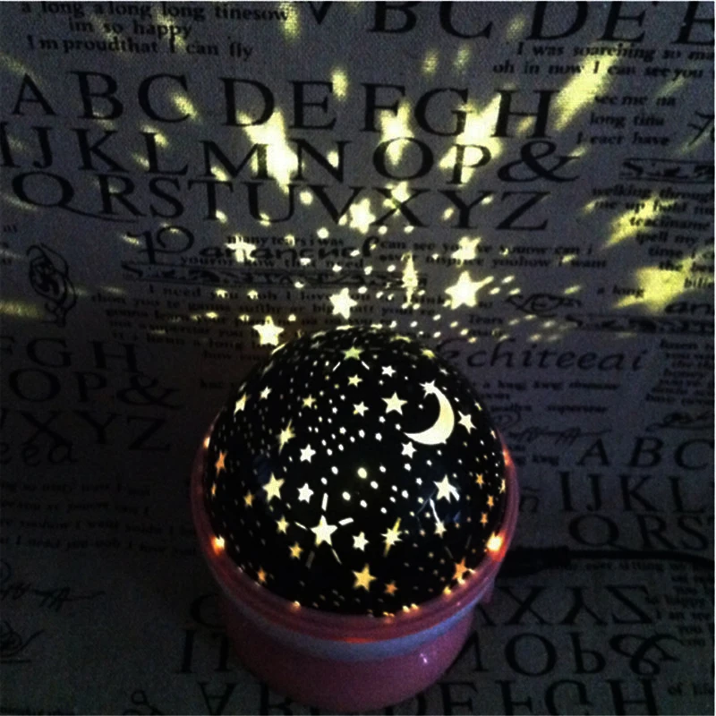 

Romantic Rotating Spin Night Light Projector Sky Star Moon Master USB Projection Lamp For Kids Baby Sleep Lighting Xmas Lampada