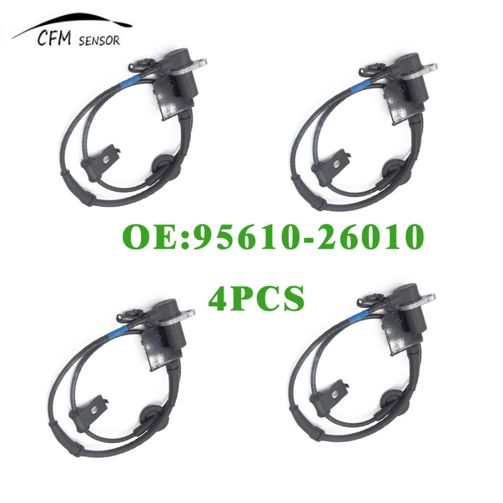 4PCS New ABS Wheel Speed Sensor Front Left 95610-26010 For 2001-2006 Hyundai Santa Fe | Автомобили и мотоциклы