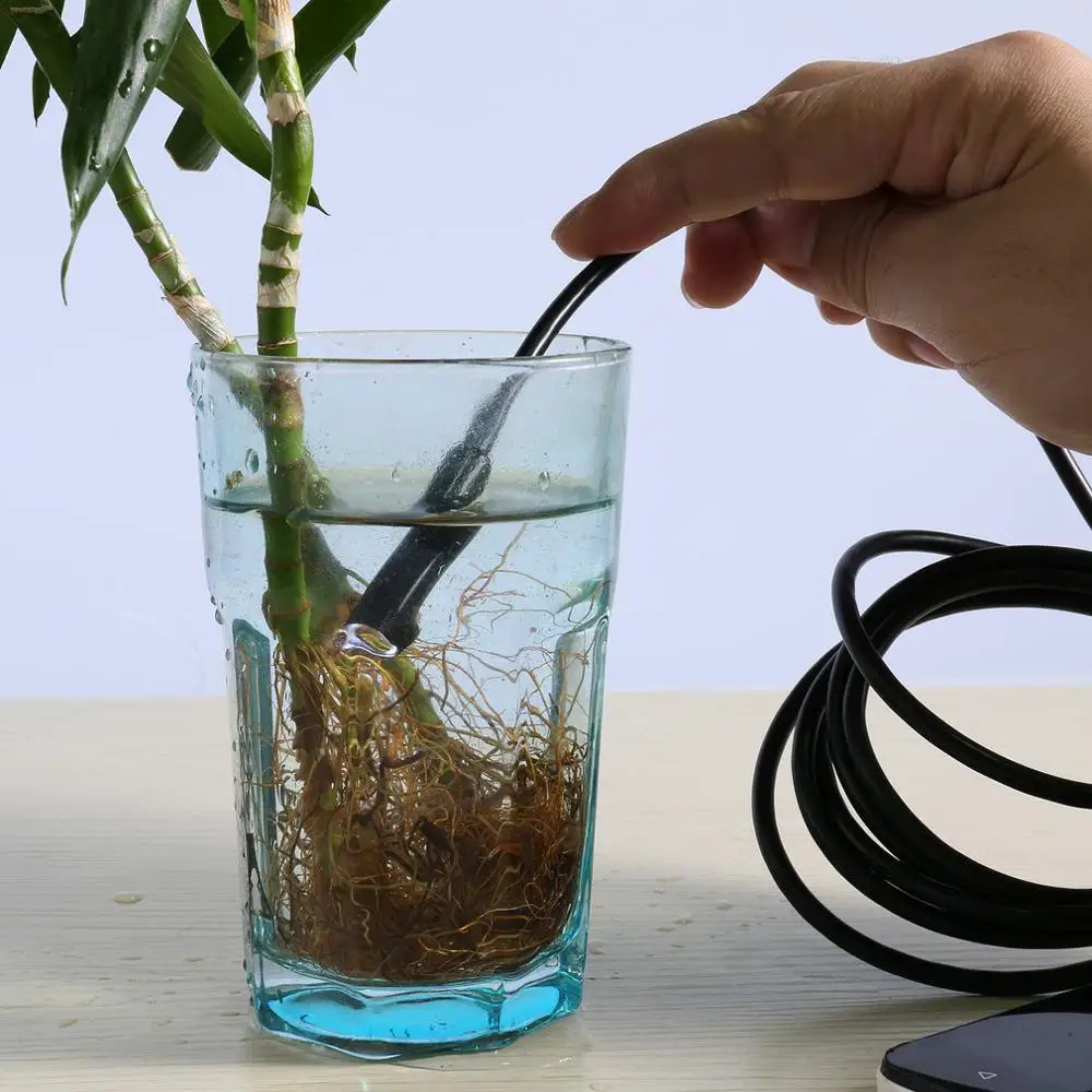 

2 IN 1 5.5/7.0/8.0mm 2/5/10M 2Million Android PC 6LED HD Endoscope Borescope Inspection USB Waterproof IP67 Wire Camera