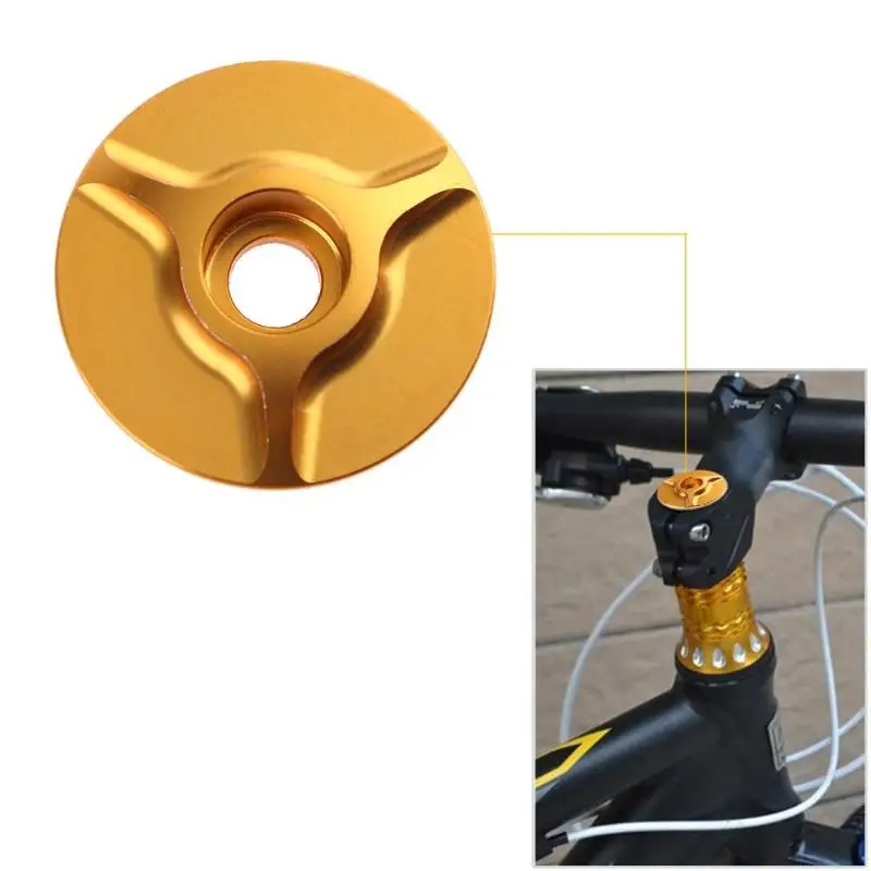 

28.6mm/1.05in Aluminum Threadless alloy MTB Bike Bicycle Stem Headset Top Cap Cover