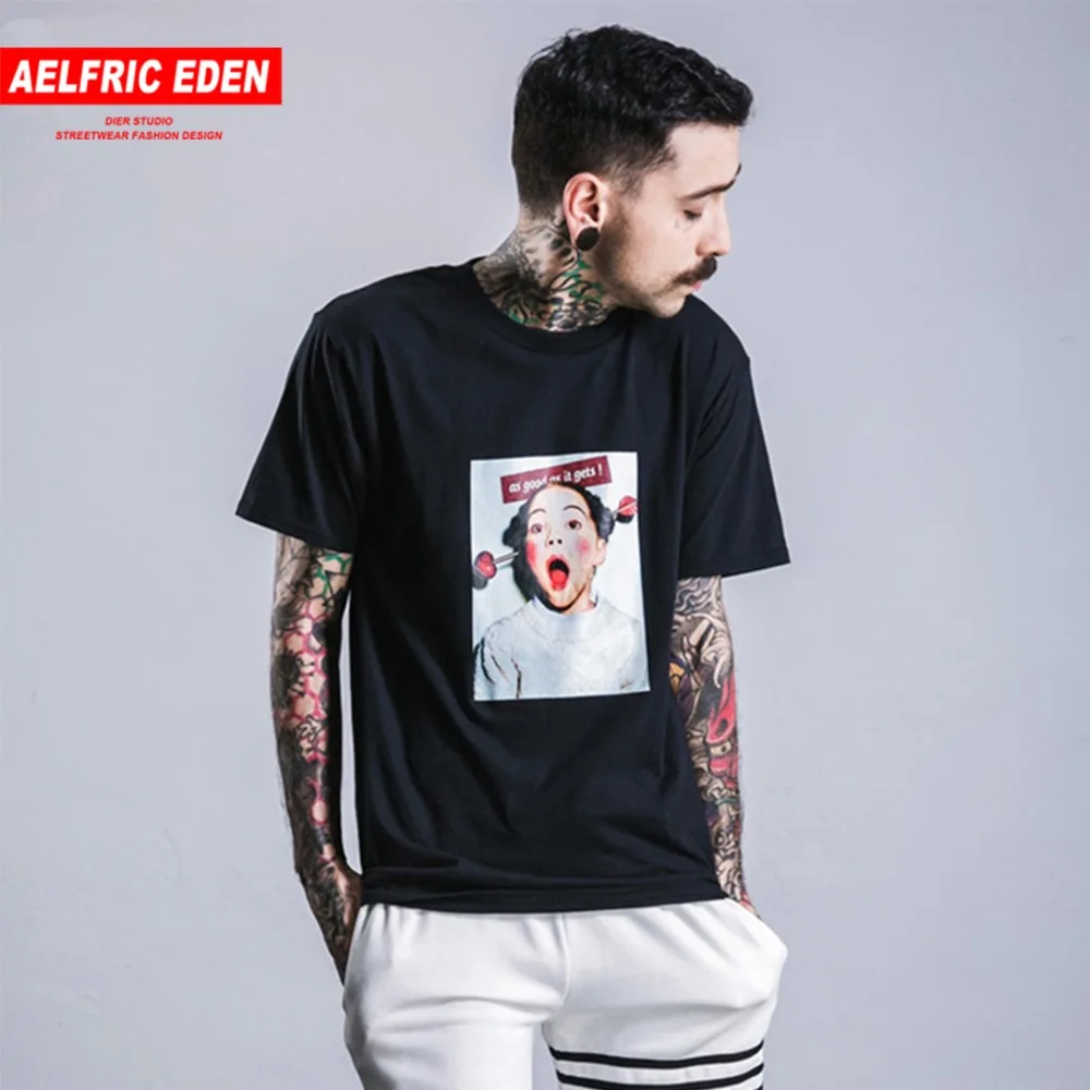 

Aelfric Eden Mens T Shirts Funny Little Girl 3D Printing Casual Tee Shirt Hip Hop Summer T-shirts Men Big Size Streetwear SNL301