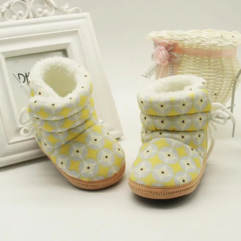 TELOTUNY 2018 для новорожденных с принтом сердца ботинки мягкая подошва сапоги Prewalker теплая обувь для девочек мальчиков обувают FEB28