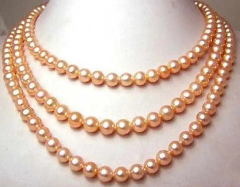 

Free shipping >>>>> 8-9MM SOUTH SEA PINK PEARL NECKLACE 50