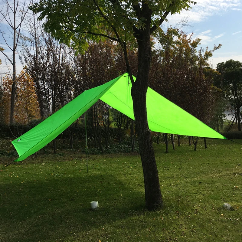 المحمولة خفيفة الوزن التخييم خيمة قماش القنب المأوى حصيرة الأرجوحة الغلاف للماء والعتاد خيمة البحر الشاطئ الصيد طبقة واحدة مكافحة الأشعة فو...