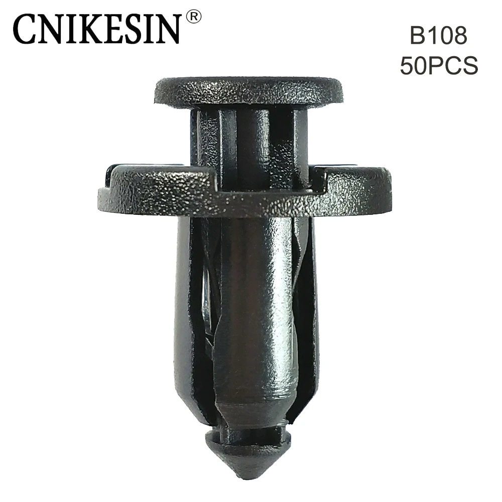 

CNIKESIN B108 50PCS 10mm Car Push Type Shield Retainers Clips Fastener Auto Bumper Fender Fixed Clamp for BMW Subaru