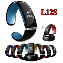L12S Smart Wristband OLED Bluetooth Bracelet Wrist Watch Smartband Anti Lost Reminder Pedometer Smart Ring for IOS Android Phone
