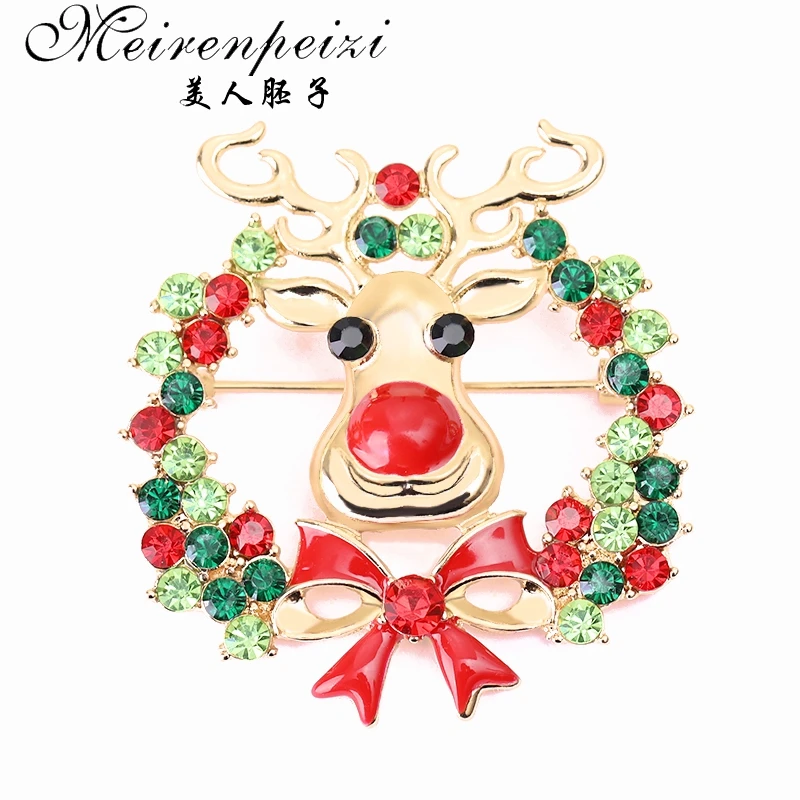 

Meirenpeizi Animal cattle Enamel Pin Brooches For Women Metal Brooch Pins Denim Hat Badge Collar Jewelry Christmas Gift