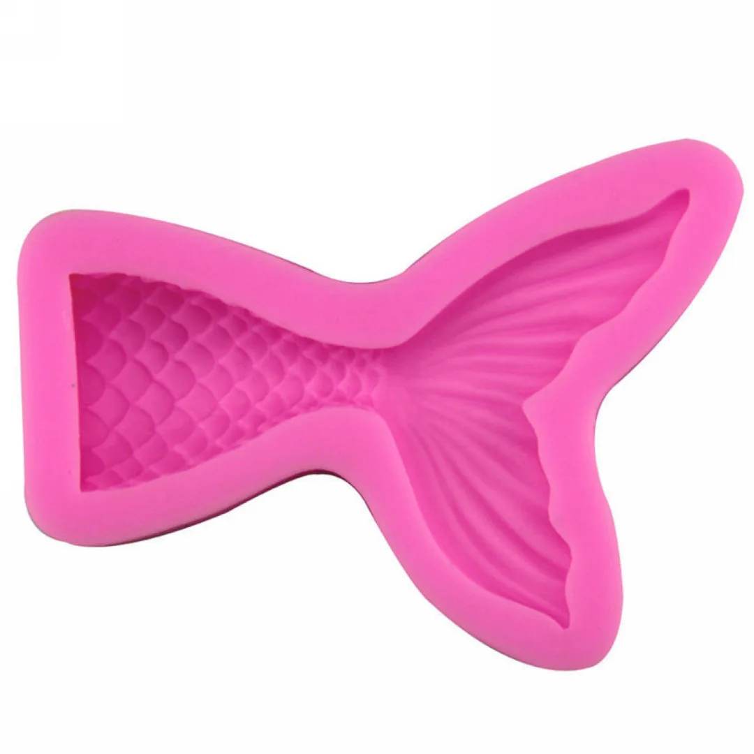 JX-LCLYL Fairy Mermaid Fish Tail Silicone Fondant Mould Cake Icing Sugar Paste Mold DIY