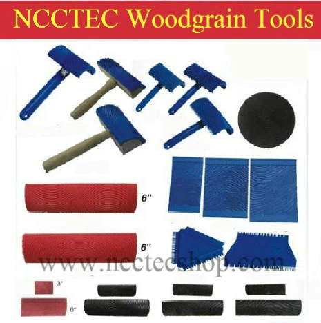 

A package of 22 pcs woodgrain tools FREE shipping | Imitate wood grain tool sets | Texture art paint tools