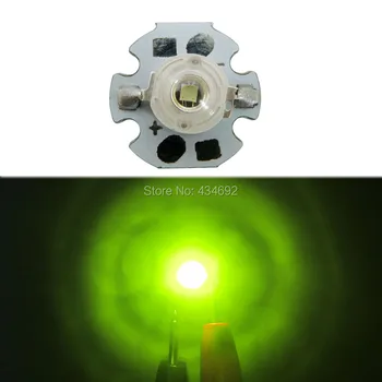 

3W High Power Led Beads Grass Green 570NM 3-3.2V 700MA On 20MM 16MM Aluminum PCB Board For DIY Mosquito Led Lamp Lightings