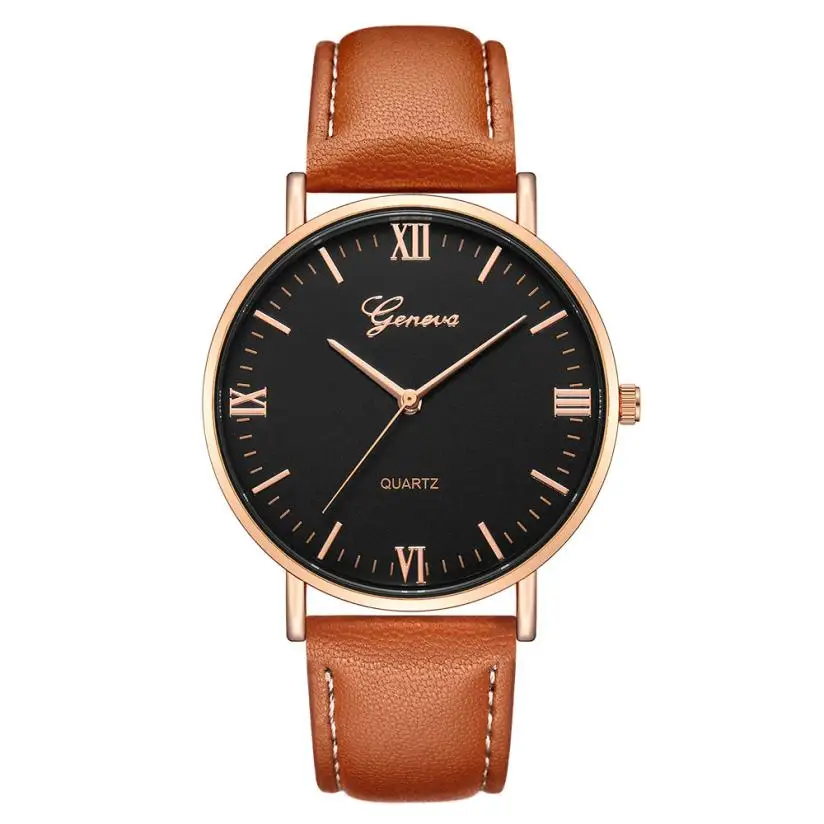 Reloj Fashion Large Dial Military Quartz Men Watch Leather Sport Watches Classic Clock Wristwatch Relogio Masculino#D