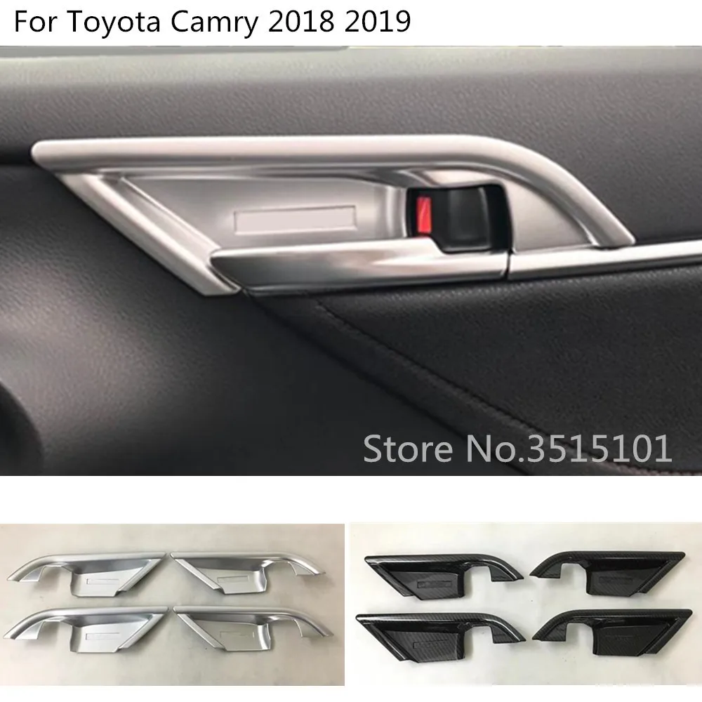 1PCS Carbon Fiber Inner Middle Air Vent Outlet Cover Trim For TOYOTA CAMRY 2018