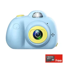 Comkudi 2,0 дюймов HD DIY детские игрушки Цифровая камера записывает Детские красочные и интересные жизни+ 32 Гб TF карта